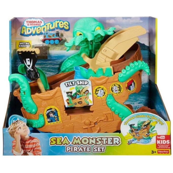 Thomas & Friends Adventures Sea Monster Pirate Set Pengiriman Cepat