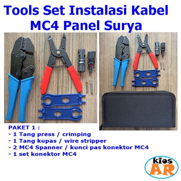 Termurah Tool Set, Tang Crimping Alat Instalasi Konektor Mc4 Kabel Panel Surya