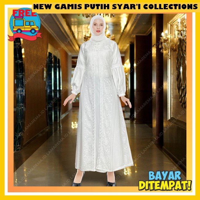 Lafreya Cleome Gamis Joan Import Organza Bordir Gamis Dress Wanita Mewah Terbaru Pesta Kondangan Baj