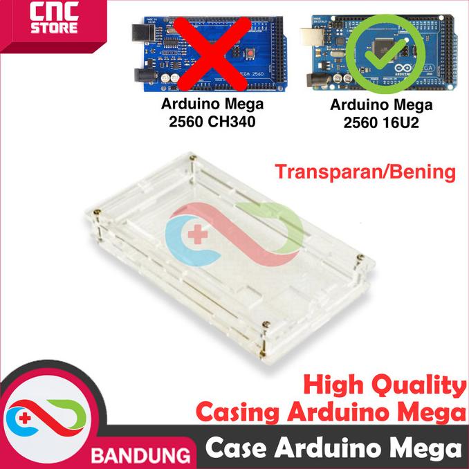 CASING AKRILIK ACRYLIC ARDUINO MEGA R3 CLEAR V3 BOX KOTAK CASE ARDUINO