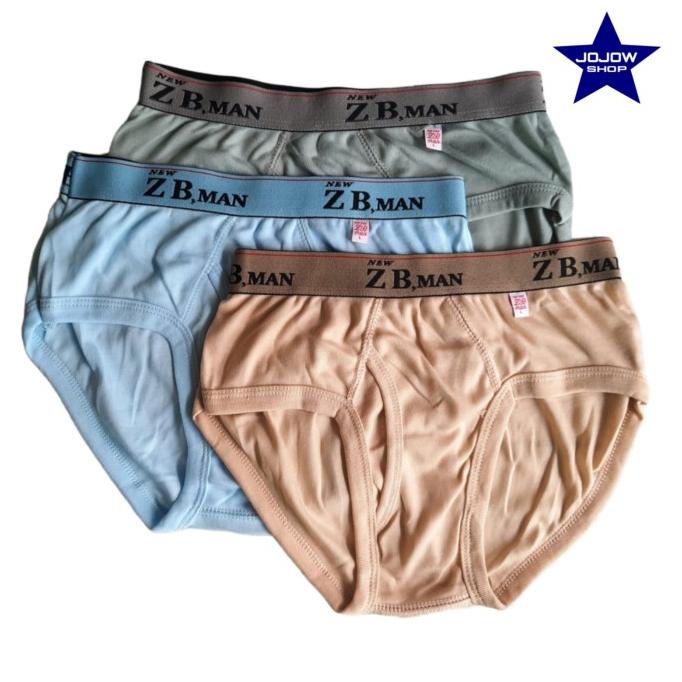 Grosir ( 6 pcs ) Celana dalam pria ZB Man karet boxer