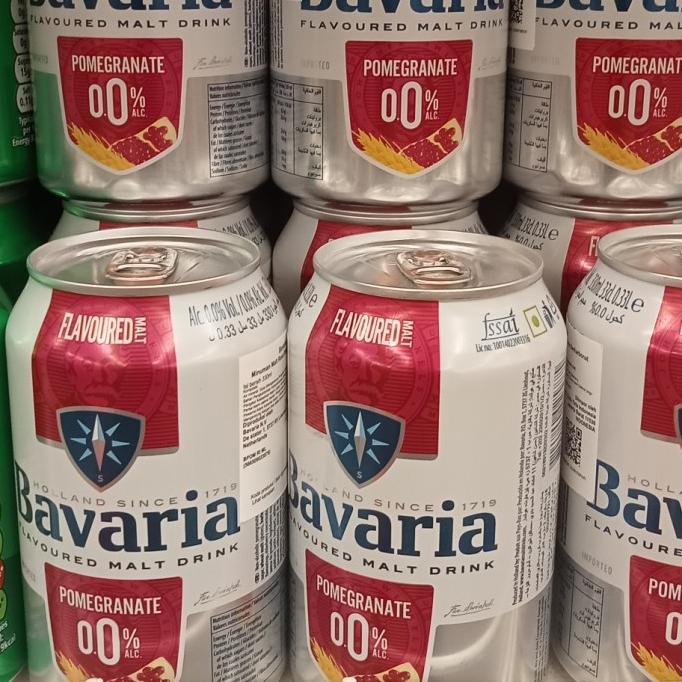 

*$*$*$*$] BAVARIA FLAVOURED MALT DRINK 0% POMEGRANATE 330 ML CAN 12 kaleng soft