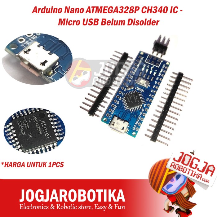 Buruan beli] ArduinoO Nano ATmega328P ATmega328PB CH340 IC - Micro USB BLM DISOLDER