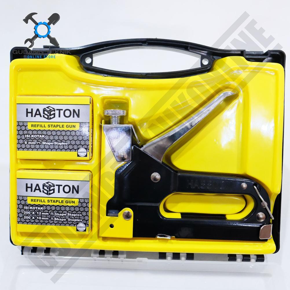 

Murah Staples Tangan Set Box Plus Isi Staples 3in1 4090-004 HASSTON PROHEX / Refill Staple Gun Stapler 1Set 3in1 4090 004 HASSTON PROHEX COD