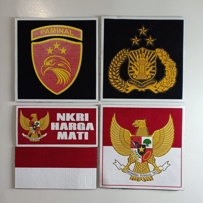 

>*>*>*>*] EMBLEM PATCH PAMINAL 1 Set (5pcs Emblem) - 89ribu TEMPELAN VELCRO