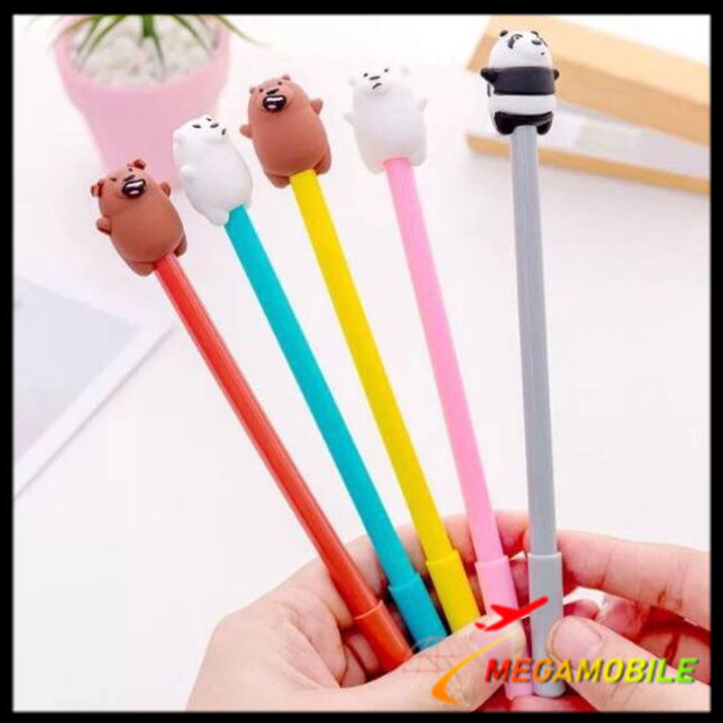 

MM - Pena Karakter Bear Pulpen Lucu Pena Bears Gel Cair Stationery Sekolah Pena Cair Pulpen Murah