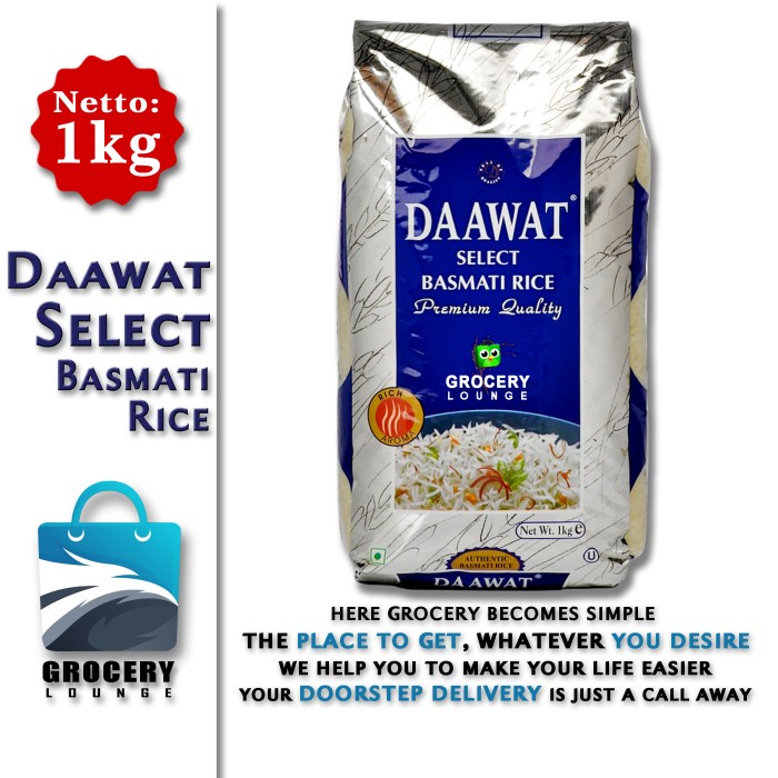 

Daawat Select Basmati Rice 1Kg - Premium Quality - Basmati