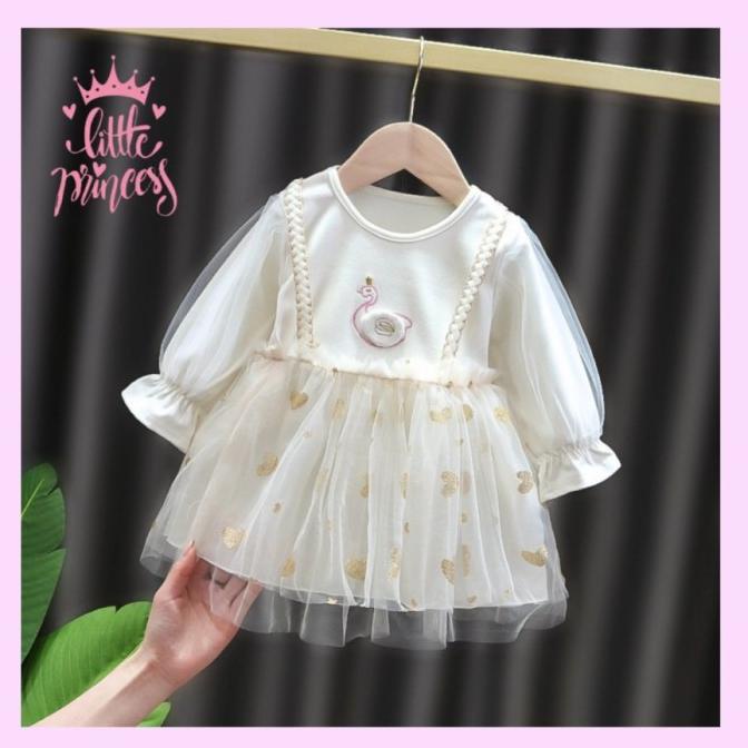 COD baju putih anak bayi perempuan 0 1 2 3 4 5 6 7 8 9 10 11 bulan dress