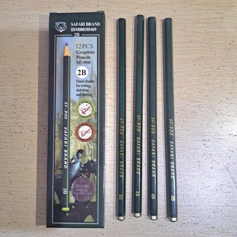 

(SF900) Pensil Pencil kayu 2B murah lusin bagus cocok untuk ujian komputer