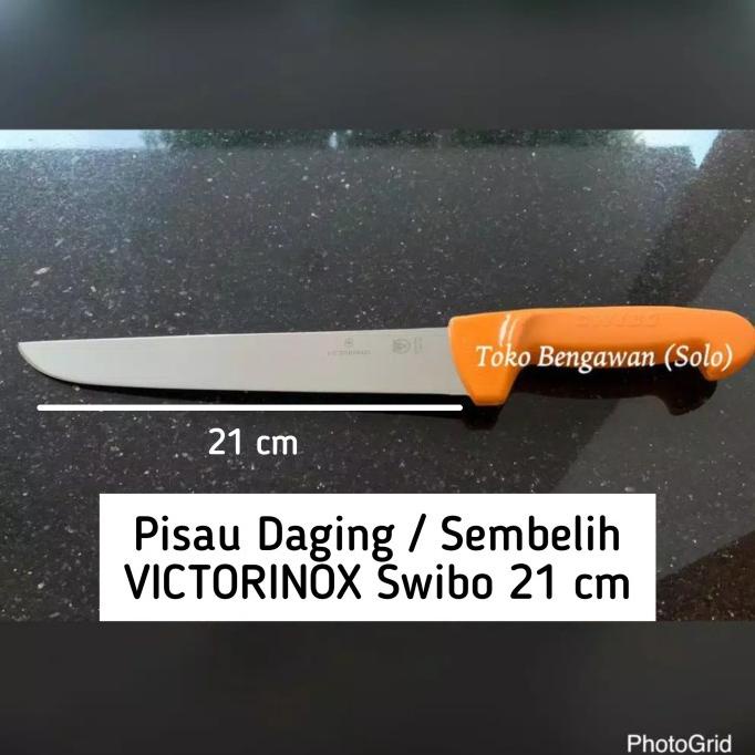 =====] Pisau Daging / Sembelih VICTORINOX Swibo 21 cm 5.8431.21