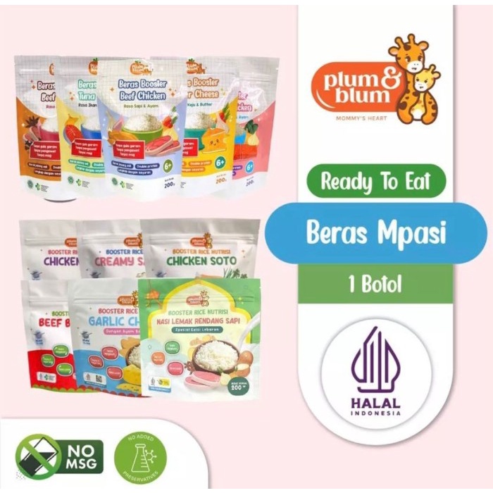 

Plum & Blum & Organik - Mpasi Rice Bb Anak