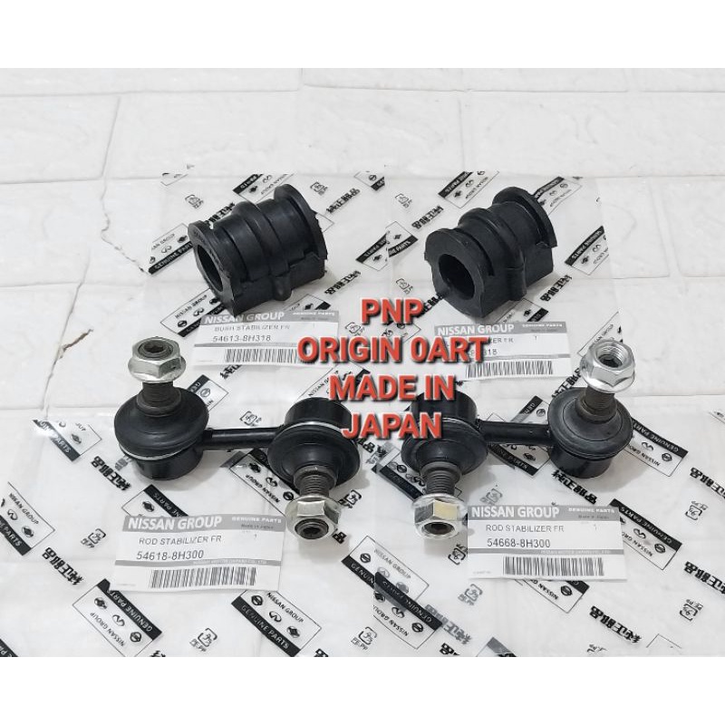 KARET ROTI STABILIZER LINK LINK STABIL DEPAN XTRAIL T30 ORI SET 4 PCS