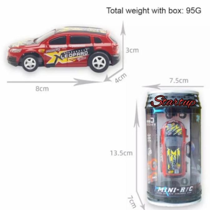 Mainan Mobil Remote Control Mini Rc Car Dalam Kemasan Kaleng