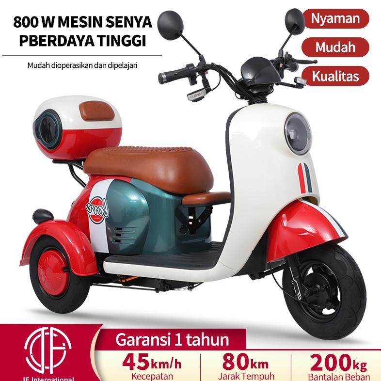 Sepeda Listrik 3 Roda 48V20A / 3 Roda Sepeda Motor Listrik  / 45 Km/H Electric E Bike SepedaListrik 