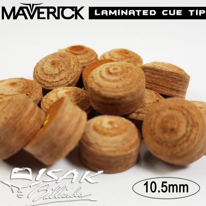 Maverick Pro Cue Tip - 10.5 mm Medium Soft Billiard Stik Stick Biliar