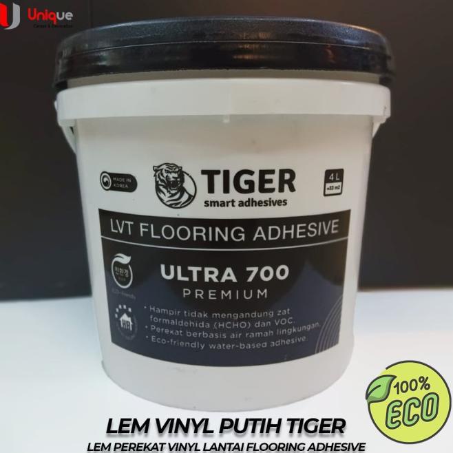 Lem Vinyl Putih Tiger / Lem Perekat Vinyl Lantai Flooring Adhesive Ready Stok