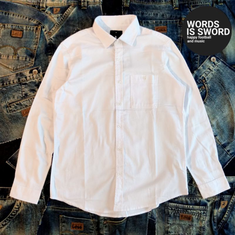 LOIS JEANS KEMEJA PUTIH SLIM FIT - KLL446 -