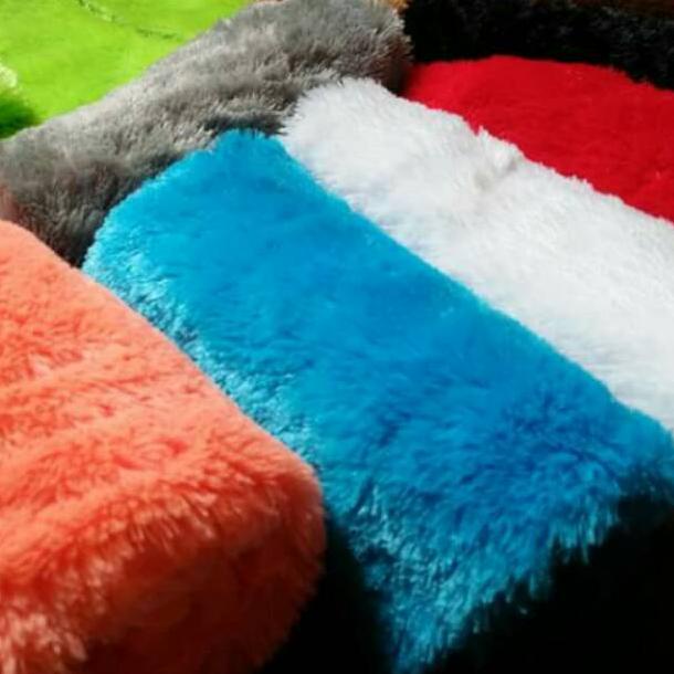 Bahan Jahit Baju Kain Bulu Rasfur Meteran Ukuran 180X100 Lembut Bahan Bulu Boneka Serbaguna Bahan Te
