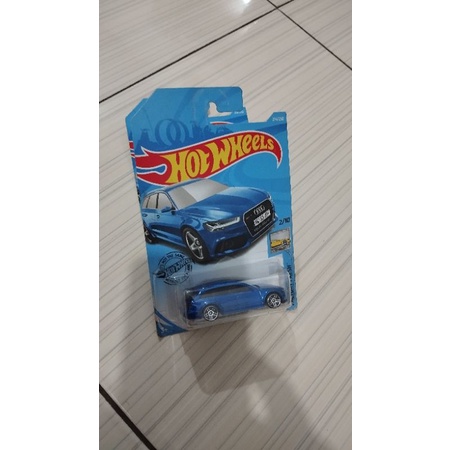 hotwheels audi RS 6 biru