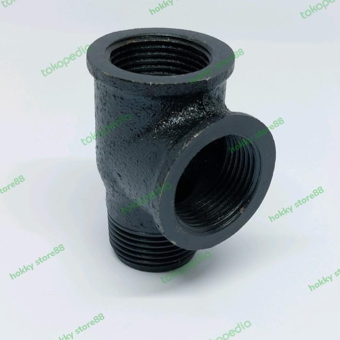 Tee / T Jet Pump 1"Inch Shimizu Original 3 Way Besi Tabung Pompa Air