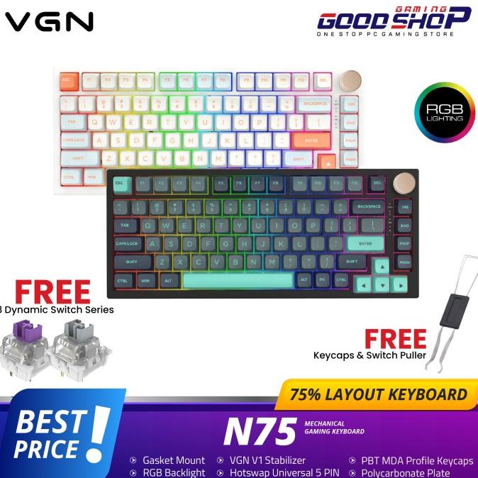 Vgn N75 Gasket Wired Mechanical Keyboard