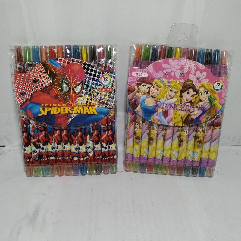 

CRAYON PUTAR PANJANG ROLLING CRAYON 12 WARNA