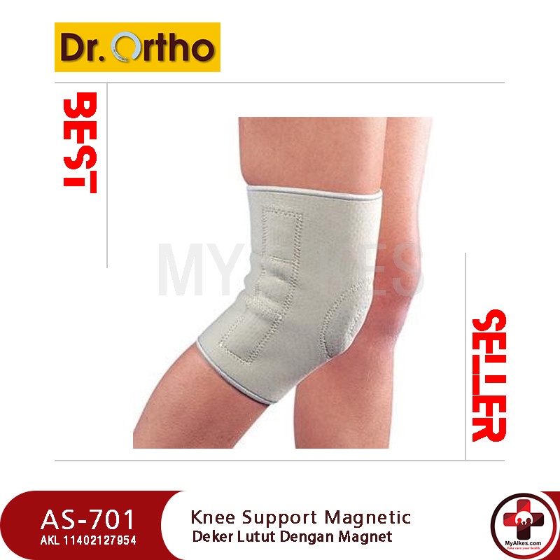 Deker Pelindung Lutut / Knee Support Magnetic - Dr. Ortho AS-701