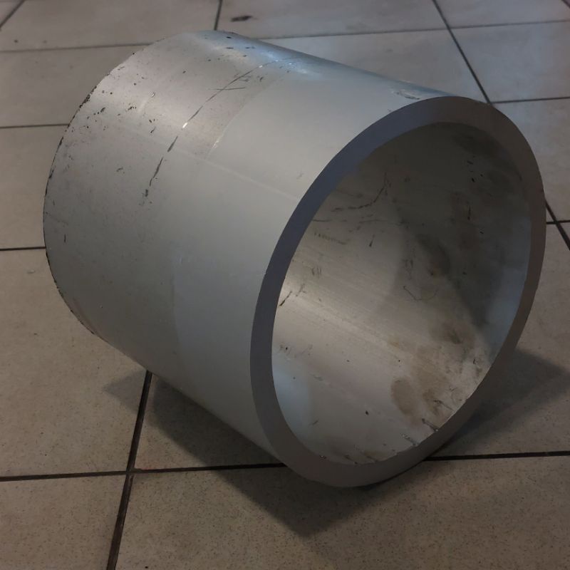 Pipa Alumunium / Aluminium 6063 OD 204 mm x ID 178.6 mm Tebal 12.7 mm Harga panjang per 10 cm • 15 c