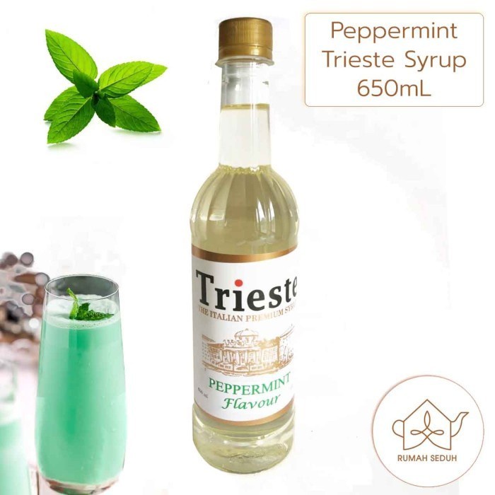 

650mL Sirup Peppermint merk Trieste - Peppermint Syrup