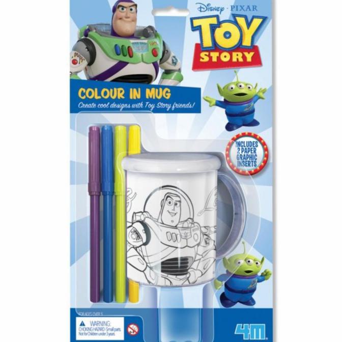 

4M Mainan Kreatif Anak Disney Toy Story Colour In Mug Mewarnai Gelas