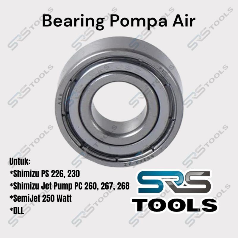 Ball Bearing / Laher / Laker / Klaker 6202 zz Pompa Air Shimizu PS 226 230