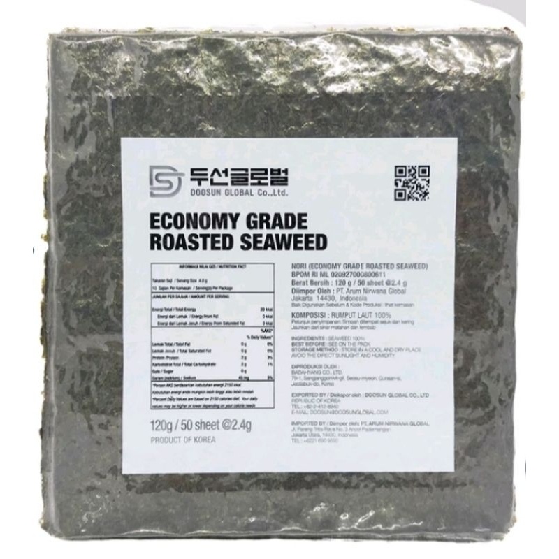 

Manjun Yaki Sushi N Doosun Sushi Seaweed Korea Halal Bpom Ri Ml