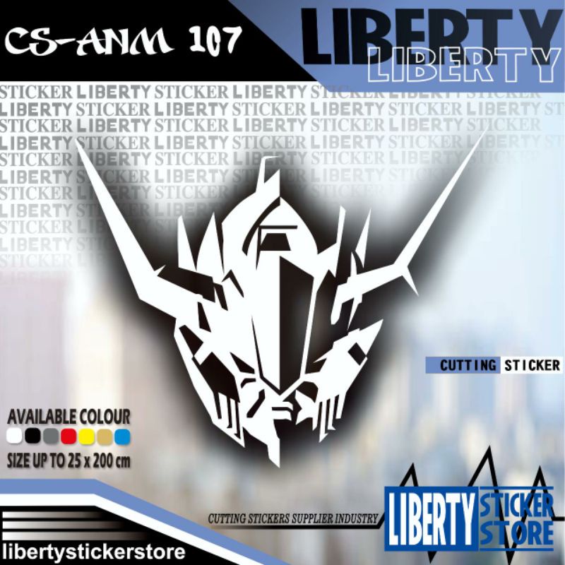 MEDIUM Cutting Sticker Gundam Barbatos | Cutting Stiker Gundam Barbatos | Cutting Sticker Anime | Cu