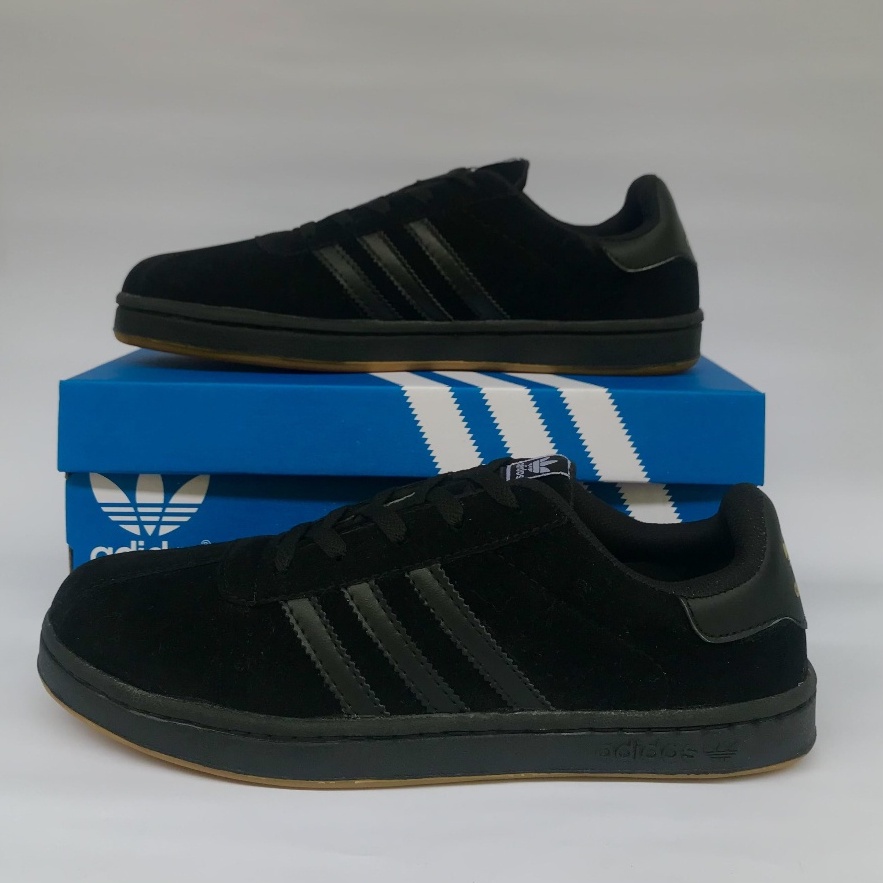 Sneakers Adidas Gazelle OG Suede Full Black Premium Sepatu Casual Sepatu Sekolah Hitam Polos