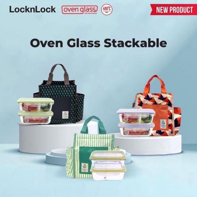 TERLARIS lock n lock Oven Glass Stackable Lunch Box
