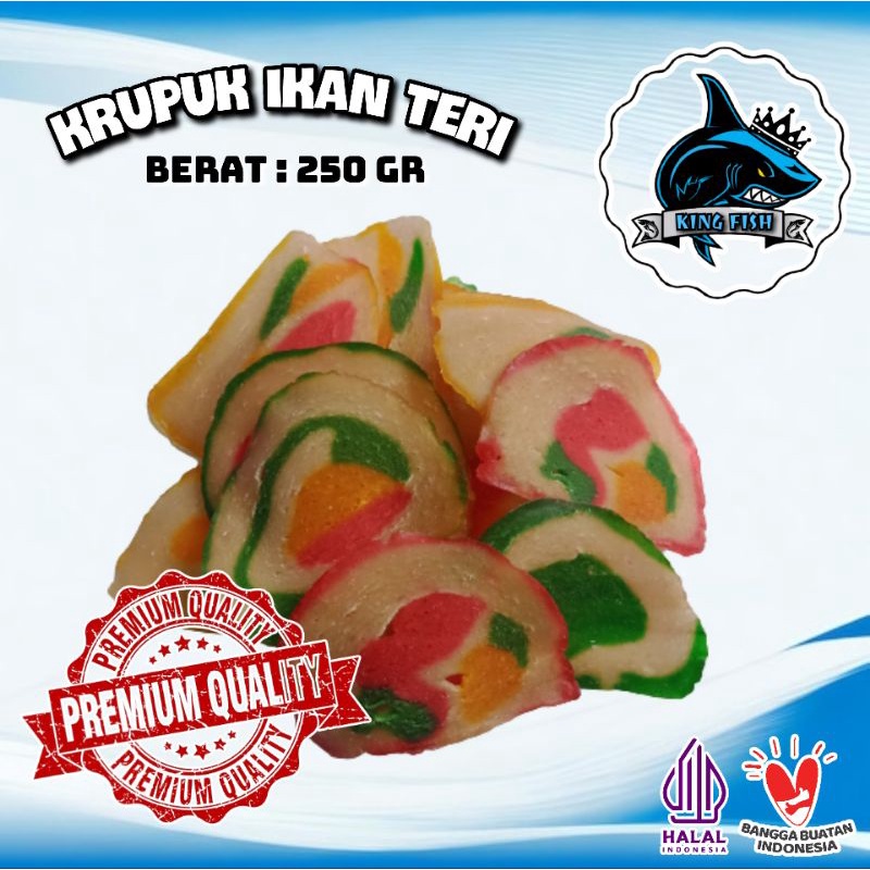 

250GR KERUPUK IKAN PELANGI BESAR MENTAH ASLI MURAH BERKUALITAS