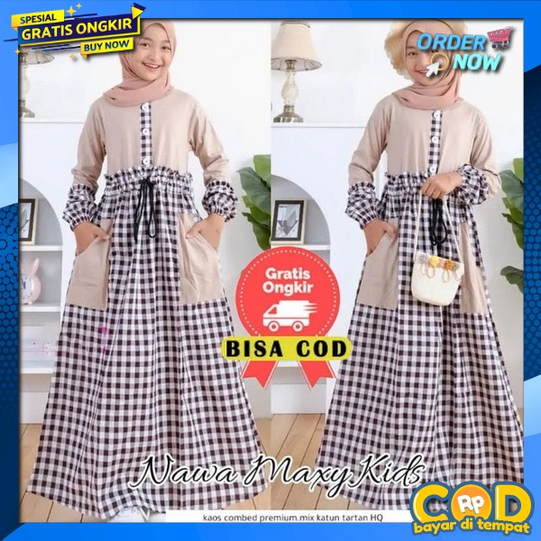 Baju Famis Anak2 Gamia Lebaran 2024 Dres Kids Terbaru Ghamis Bahan Adem Premium Gaamis Syar I Modern