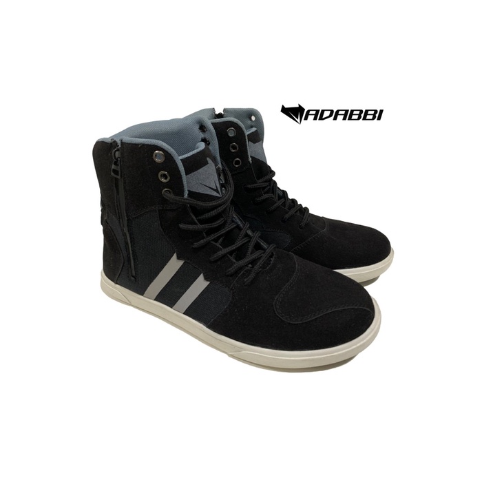 sepatu motor harian dan touring safety adabbi