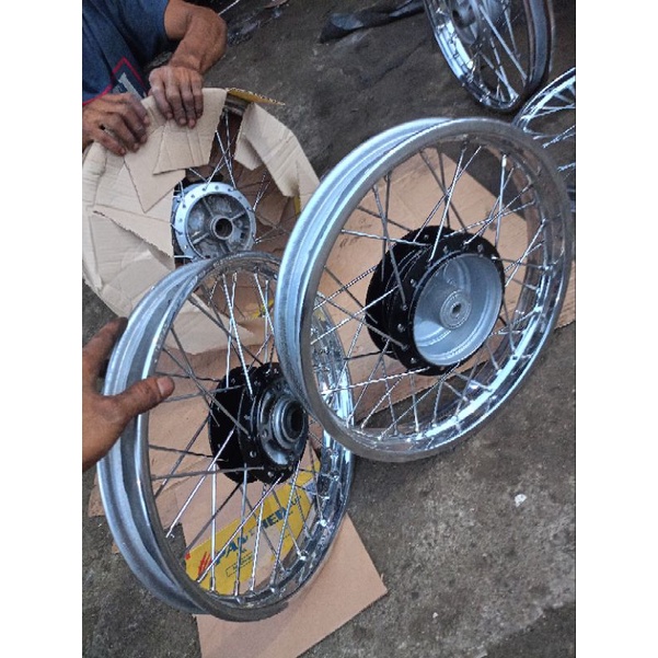 velg jari-jari ring'14 Mode Trail mini Karisma Supra x125 old Supra fit new { rakitan spesial }
