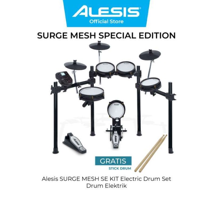 PROMO ALESIS SURGE MESH SE KIT ELECTRIC DRUM SET DRUM ELEKTRIK #ORIGINAL