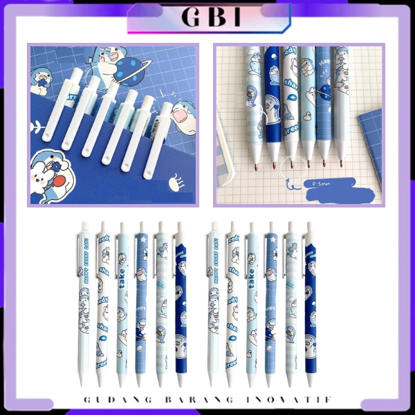 

GBI Pena Cetekan Karakter Motif Hiu Pulpen Warna Blue Shark Tinta Hitam Alat Tulis Sekolah Kantor Pen Bolpoint
