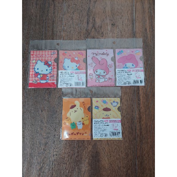 

TEMPAT KARTU CARD CASE CLEAR HOLDER SANRIO JAPAN HELLO KITTY MELODY POMPOMPURIN (ISI 2PCS)