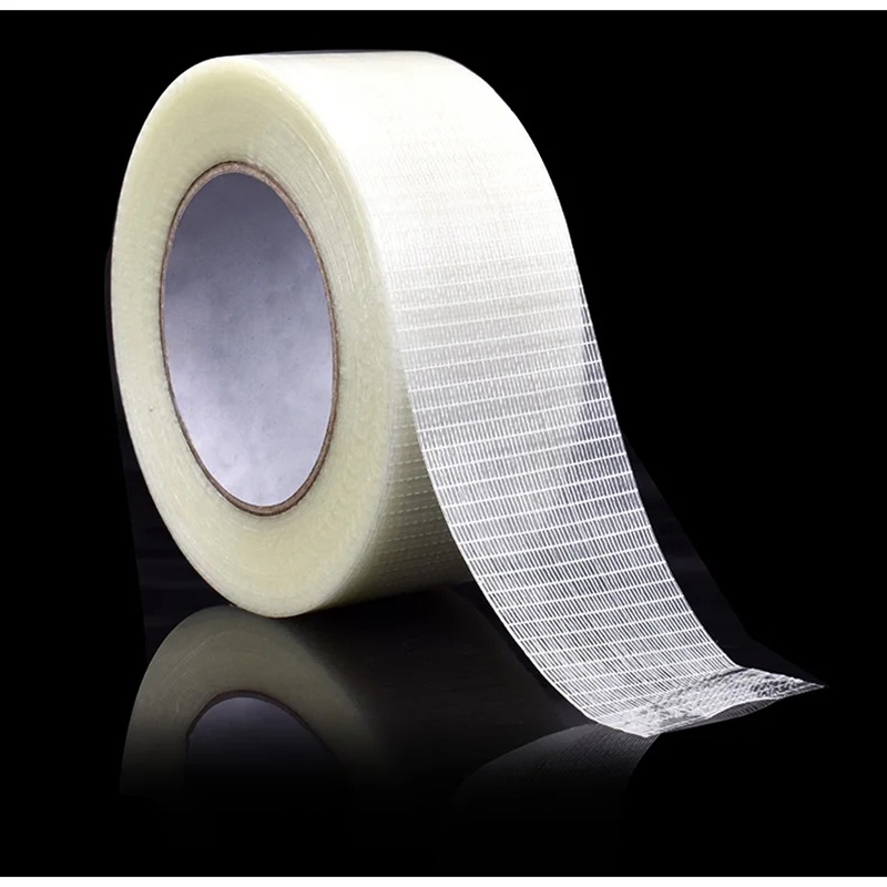 R3S Balacoo Lakban Super Strong Fiber Tape Grid 25m 30 Mm - B089 - Transparent R3WS