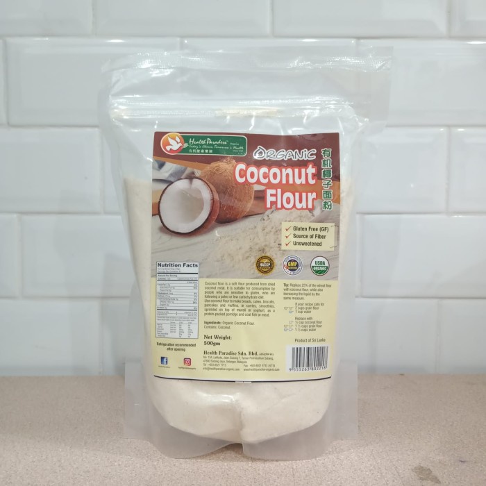 

Organic Coconut Flour 500gr - Health Paradise