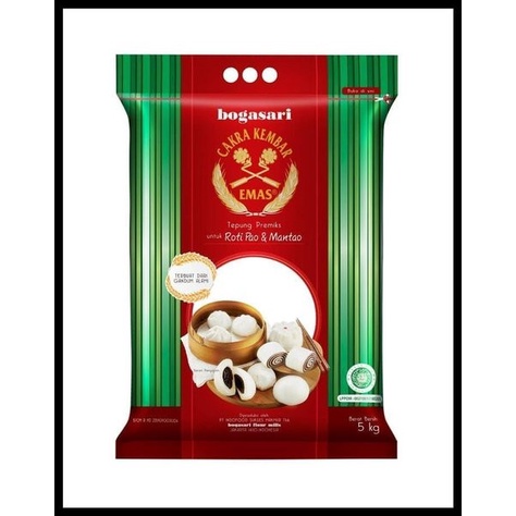 

TFS TEPUNG CAKRA KEMBAR EMAS ROTI PAO 5 KG - BOGASARI ROTI PAO MANTAO
