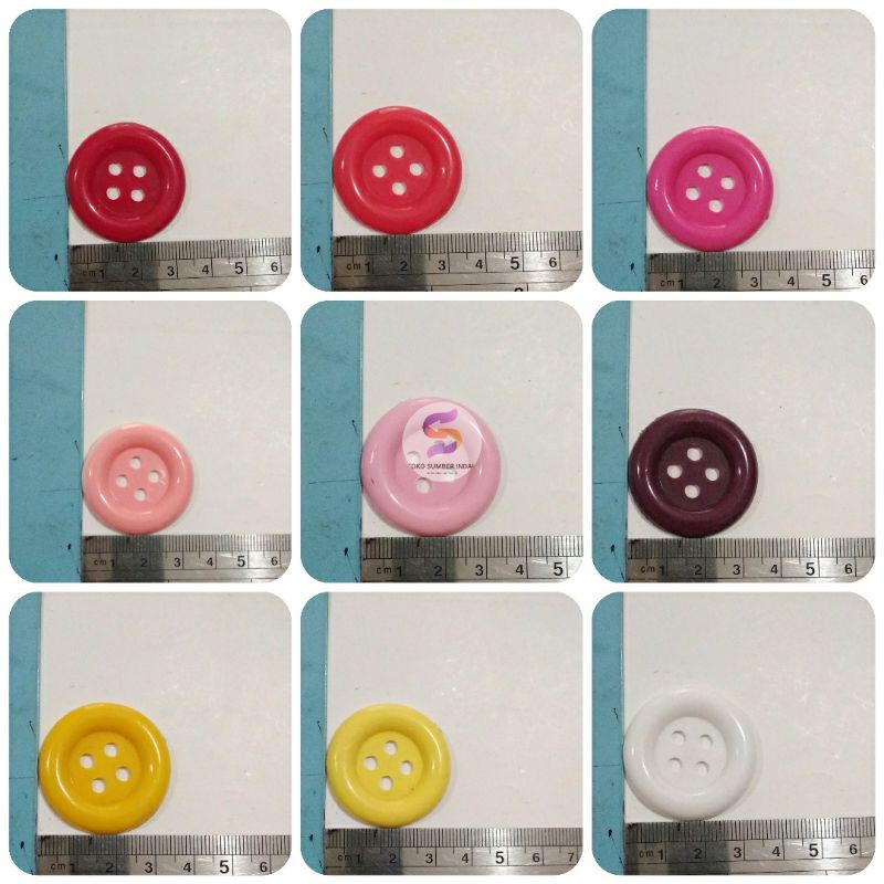 Kancing Warna Besar 35 mm