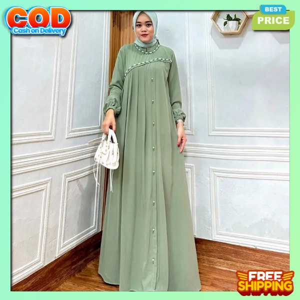 Gammis Games Cewek Gamid Polos Mewah Bj Terbaru 2024 Gsmis Sarii Dress Dres Perempuan Syari Pesta Ko