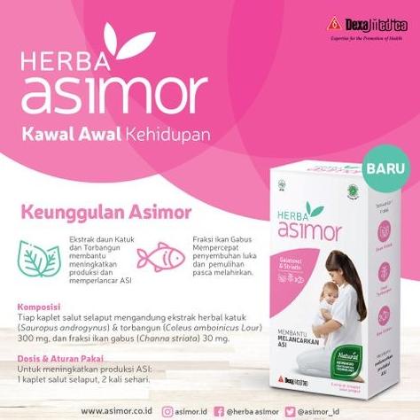 herba asimor asi booster pelancar asi isi 30 tablet/ 60 tablet