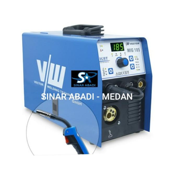 VECTOR MIG-185 GASLESS DC MIG WELDING MACHINE MESIN LAS MIG NON GAS