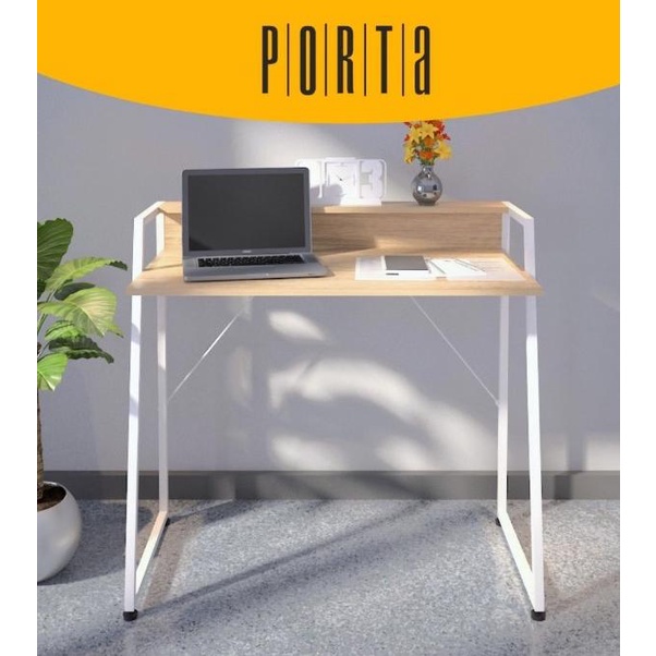 MEJA KOMPUTER KAKI BESI / MEJA LAPTOP SCANDINAVIAN / MEJA BELAJAR